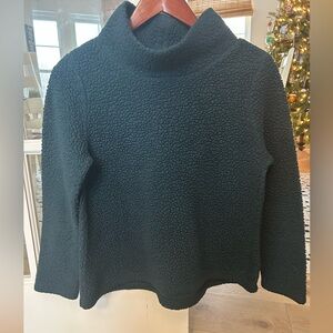 LOFT Dark Green Blue Women's Turtleneck Sweater